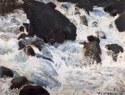 William Stott of Oldham Schwarzer Wasserfall oil painting artist